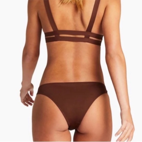 NWT Vitamin A NEUTRA Hipster Bikini Bottom Vintage Brown Size6/Small - Picture 2 of 7